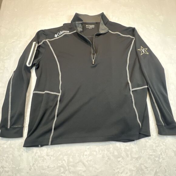 Columbia Omni-Wick Vanderbilt Golf Pullover XL Black‎ Long Sleeve - Picture 10 of 10